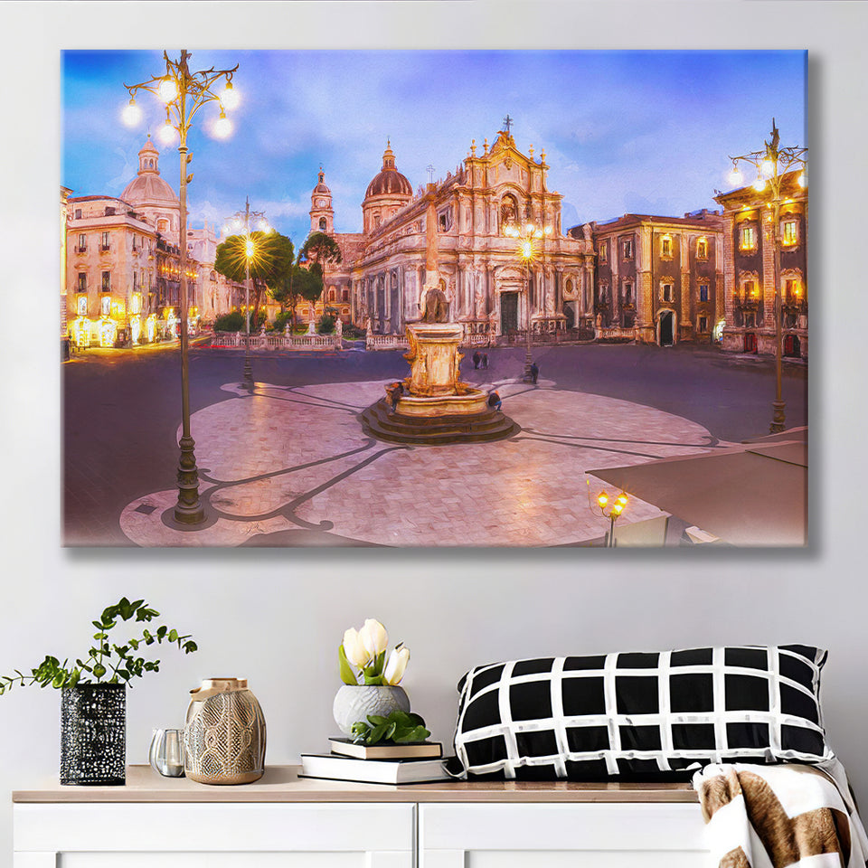 Catania, Sicily, Italy, Canvas Prints Wall Art Home Decor