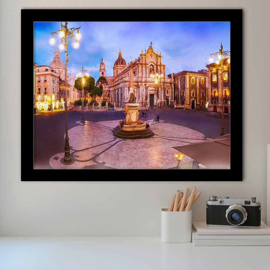 Catania, Sicily, Italy, Framed Art Prints Wall Art Home Decor, Ready to Hang