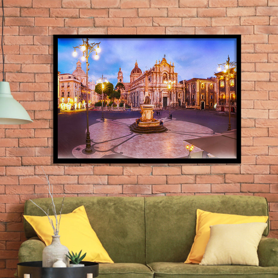 Catania, Sicily, Italy, Framed Art Prints Wall Art Home Decor, Ready to Hang