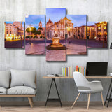 Catania, Sicily, Italy, Multi Panels, 5 Pieces, Canvas Prints Wall Art Home Decor