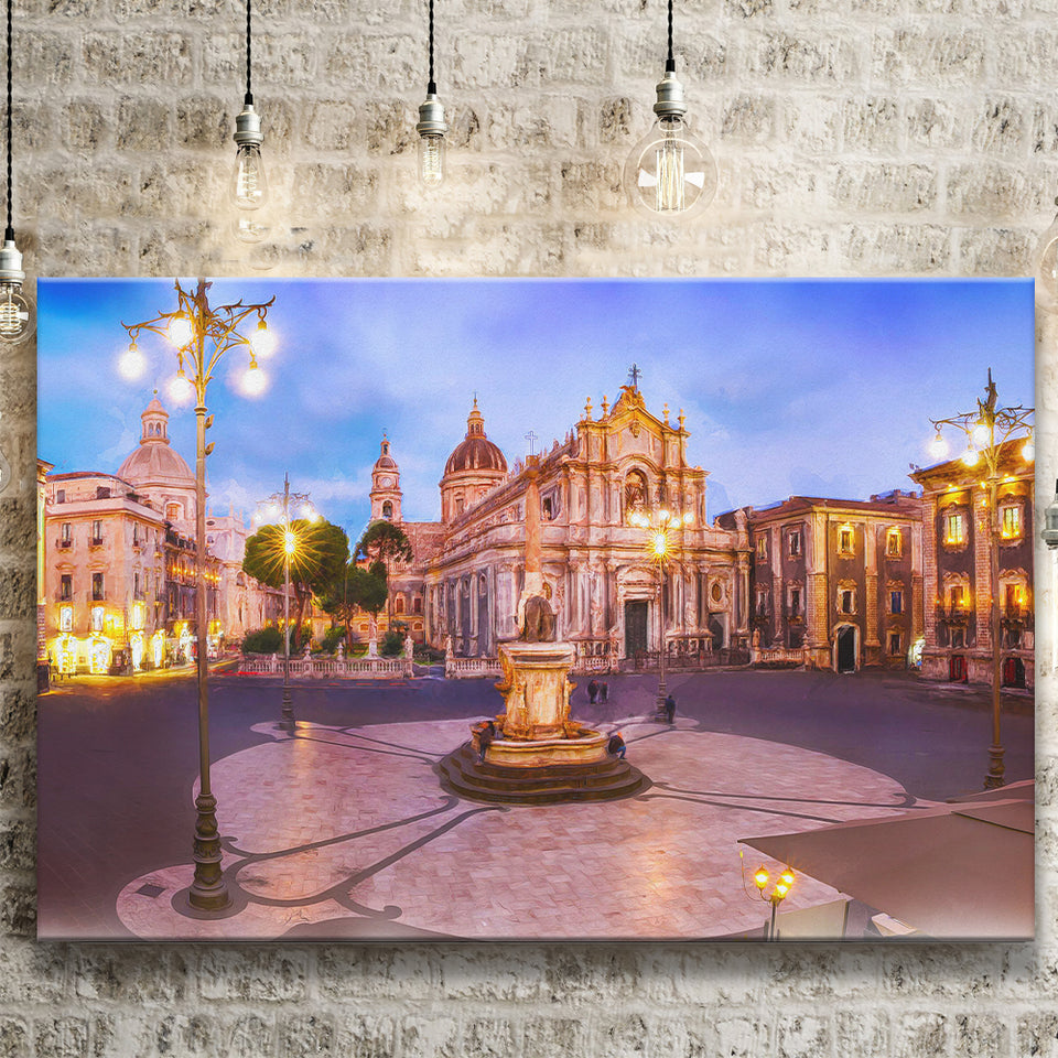 Catania, Sicily, Italy, Canvas Prints Wall Art Home Decor