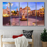 Catania, Sicily, Italy, Multi Panels, 5 Pieces B, Canvas Prints Wall Art Home Decor,X Large Canvas