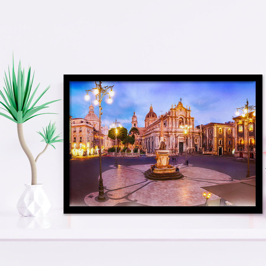 Catania, Sicily, Italy, Framed Art Prints Wall Art Home Decor, Ready to Hang