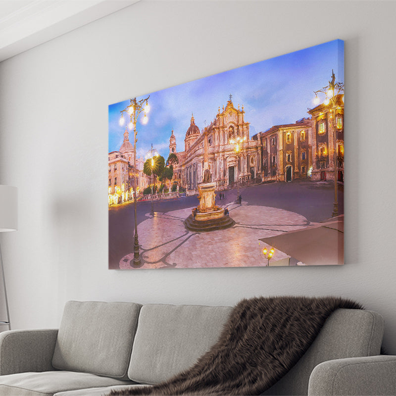 Catania, Sicily, Italy, Canvas Prints Wall Art Home Decor