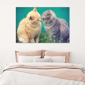 Cute Cats Canvas Wall Art - Canvas Prints, Prints for Sale, Canvas Painting, Canvas On Sale