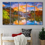 Central Park New York City Belvedere V1 5 Pieces Extra Large Canvas Prints Wall Art Home Decor