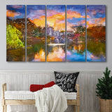 Central Park New York City Belvedere 5 Pieces Extra Large Canvas Prints Wall Art Home Decor