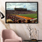 Central Michigan Chippewas Stadium Framed Canvas Prints Kelly Shorts Stadium Wall,Sport Stadium Art Prints, Fan Gift