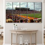 Central Michigan Chippewas Stadium Canvas Prints Kelly Shorts Stadium Wall,Multi Panels B,Sport Stadium Art Prints, Fan Gift