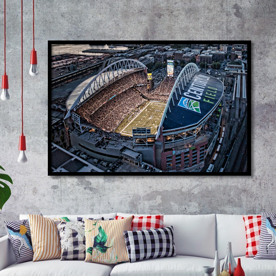 Centurylink Field, Seattle, Washington, Usa Art Prints Wall Decor - Painting Prints, Wall Art, Fan Gift, For Sale