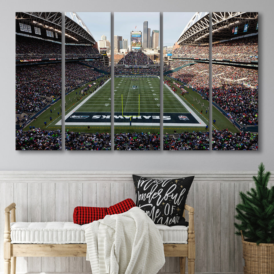CenturyLink Field, Stadium Canvas, Sport Art, Gift for him,100 Multi Panels B, Canvas Prints Wall Art Decor