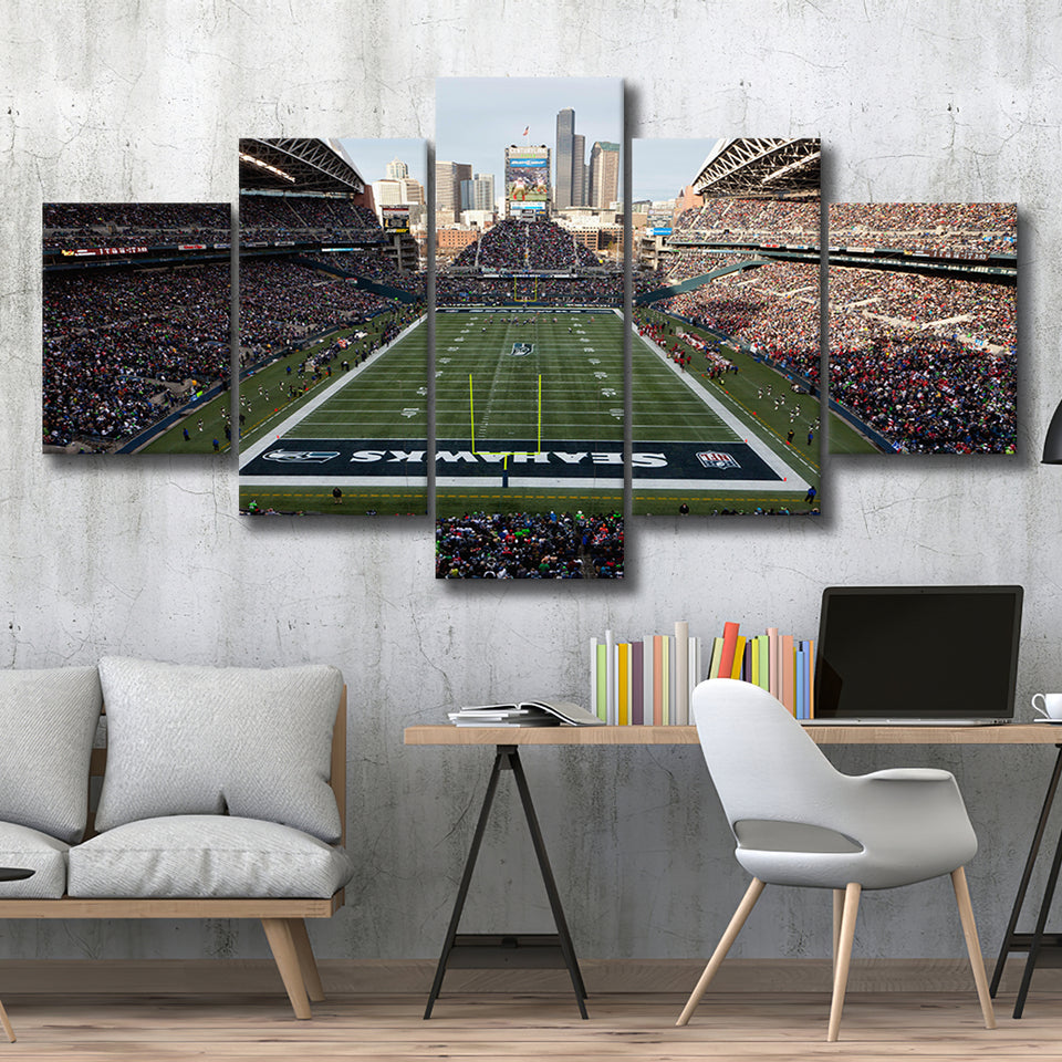 CenturyLink Field, Stadium Canvas, Sport Art, Large Canvas,V1 Multi Panels, Canvas Prints Wall Art Decor