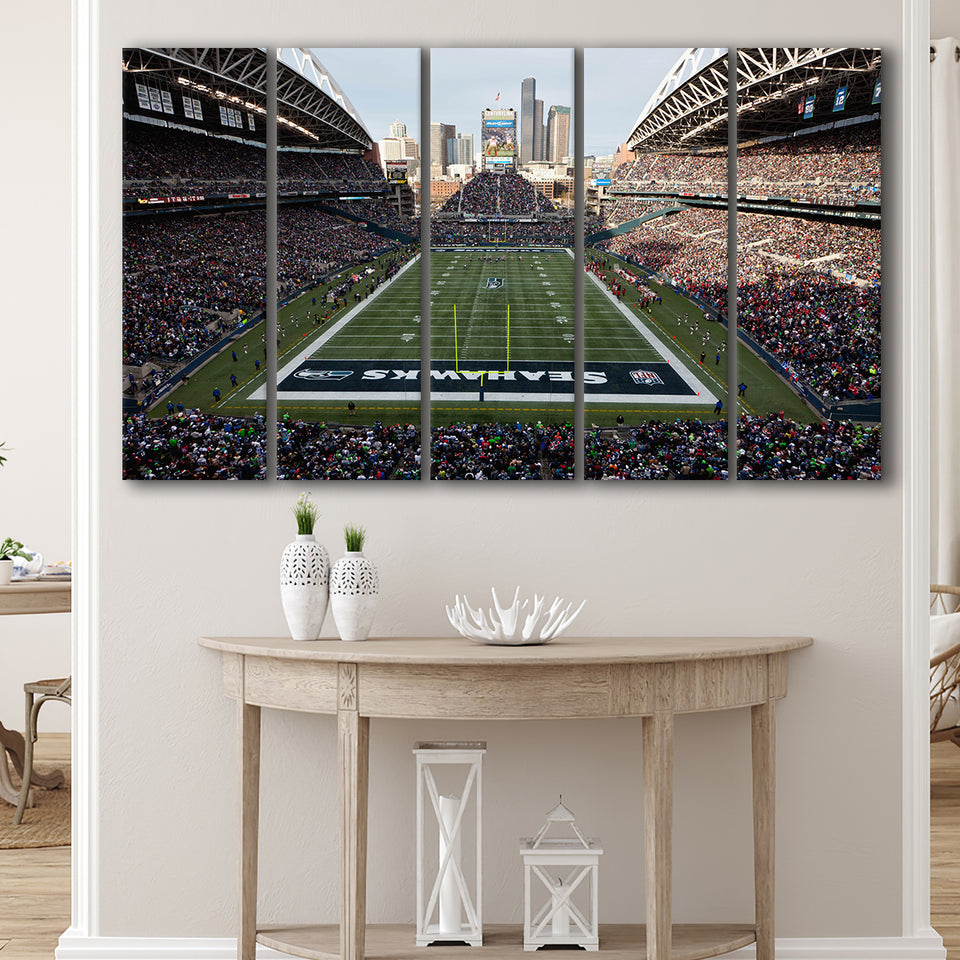 CenturyLink Field, Stadium Canvas, Sport Art, Gift for him,100 Multi Panels B, Canvas Prints Wall Art Decor