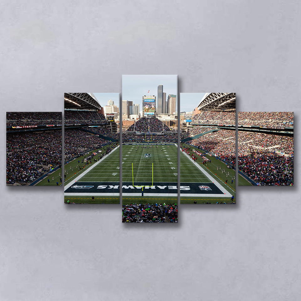 CenturyLink Field, Stadium Canvas, Sport Art, Large Canvas,V1 Multi Panels, Canvas Prints Wall Art Decor
