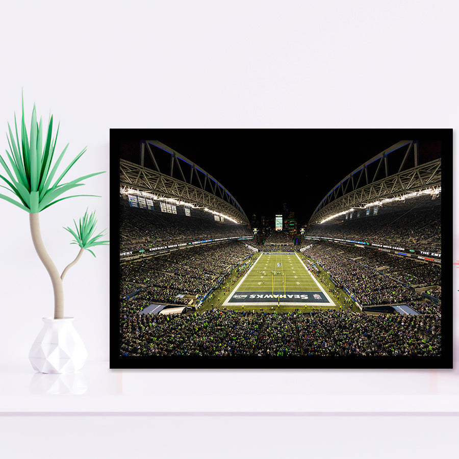 CenturyLink Field, Stadium Canvas, Sport Art, Gift for him, Framed Art Prints Wall Art Decor, Framed Picture