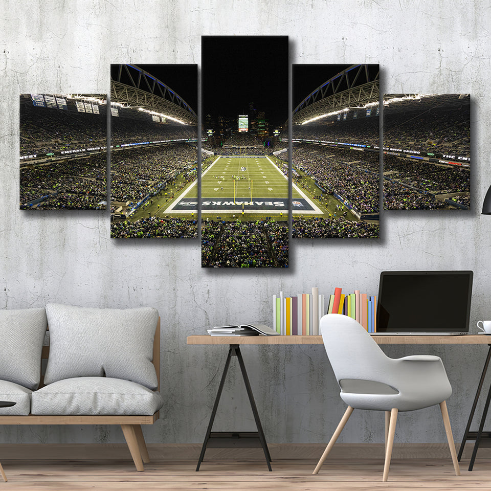 CenturyLink Field, Stadium Canvas, Sport Art, Large Canvas, Multi Panels, Canvas Prints Wall Art Decor