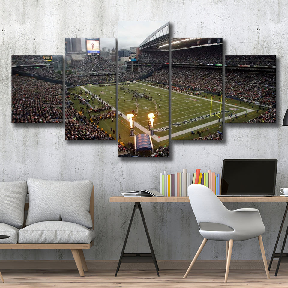 CenturyLink Stadium, Stadium Canvas, Sport Art, Large Canvas, Multi Panels, Canvas Prints Wall Art Decor