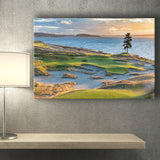 Chambers Bay Golf Course, Hole 15 Sunset 1, Golf Art Print, Golf Lover, Canvas Prints Wall Art Decor