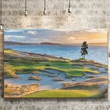 Chambers Bay Golf Course, Hole 15 Sunset 1, Golf Art Print, Golf Lover, Canvas Prints Wall Art Decor