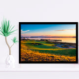 Chambers Bay Golf Course, Hole 17, Golf Sport Print, Golf Lover, Framed Art Prints Home Decor
