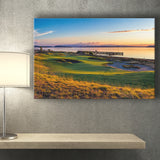 Chambers Bay Golf Course, Hole 17, Golf Art Print, Golf Lover, Canvas Prints Wall Art Decor