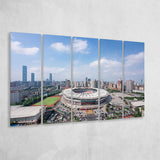 Changsha Helong Stadium, Stadium Canvas, Sport Art, Gift for him, Multi Panels B, Canvas Prints Wall Art Decor