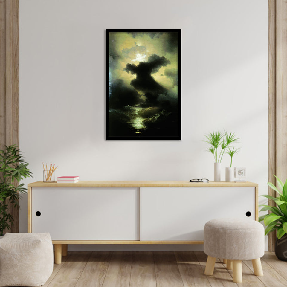 Chaos. The Creation Of The World By Ivan Aivazovsky-Art Print,Frame Art,Plexiglass Cover