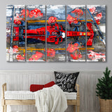 Charles Leclerc 5 Piece B Canvas Prints Wall Art Decor, Multi Panels,Large Canvas, Home Decor
