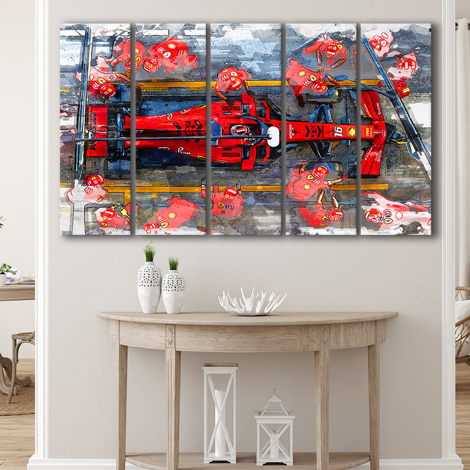 Charles Leclerc 5 Piece B Canvas Prints Wall Art Decor, Multi Panels,Large Canvas, Home Decor