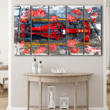 Charles Leclerc 5 Piece B Canvas Prints Wall Art Decor, Multi Panels,Large Canvas, Home Decor