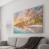 Charleston South Carolina Usa Historic Homes City Art Watercolor Canvas Prints Wall Art Home Decor, Large Canvas