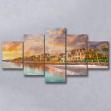 Charleston South Carolina Usa Historic Homes 5 Pieces Mixed Canvas Prints Wall Art Home Decor