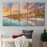 Charleston South Carolina Usa Historic Homes 5 Pieces Extra Large Canvas Prints Wall Art Home Decor