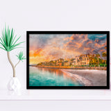 Charleston South Carolina Usa Historic Homes City Art Watercolor Framed Art Prints Wall Art Decor,Framed Picture