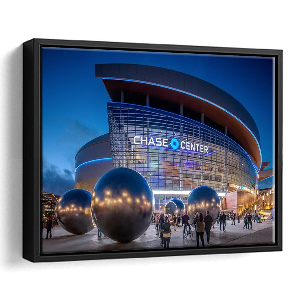 Chase Center Project Icon, Stadium Canvas, Sport Art, Gift for him, Framed Canvas Prints Wall Art Decor, Framed Picture
