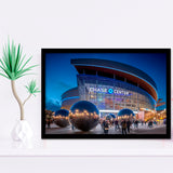 Chase Center Project Icon, Stadium Canvas, Sport Art, Gift for him, Framed Art Prints Wall Art Decor, Framed Picture