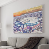 Chase Field Arizona Diamondbacks Watercolor, Sport Art Prints Fan Gift, Canvas Prints Wall Art Decor