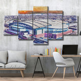 Chase Field Arizona Diamondbacks Watercolor, 5 Pieces, Multi Panel Canvas Prints Wall Art Decor