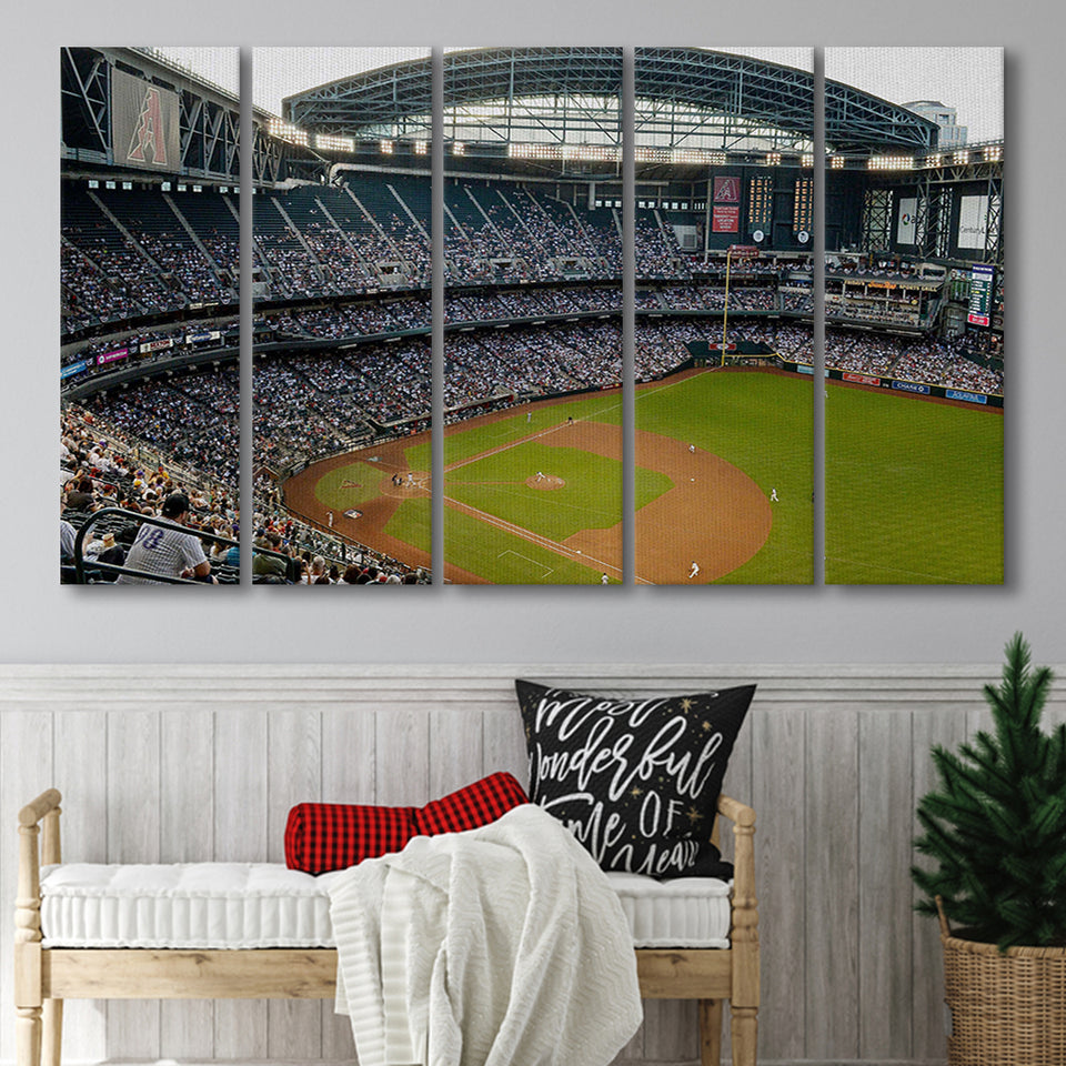 Chase Field, Stadium Canvas, Sport Art, Gift for him, Multi Panels B, Canvas Prints Wall Art Decor