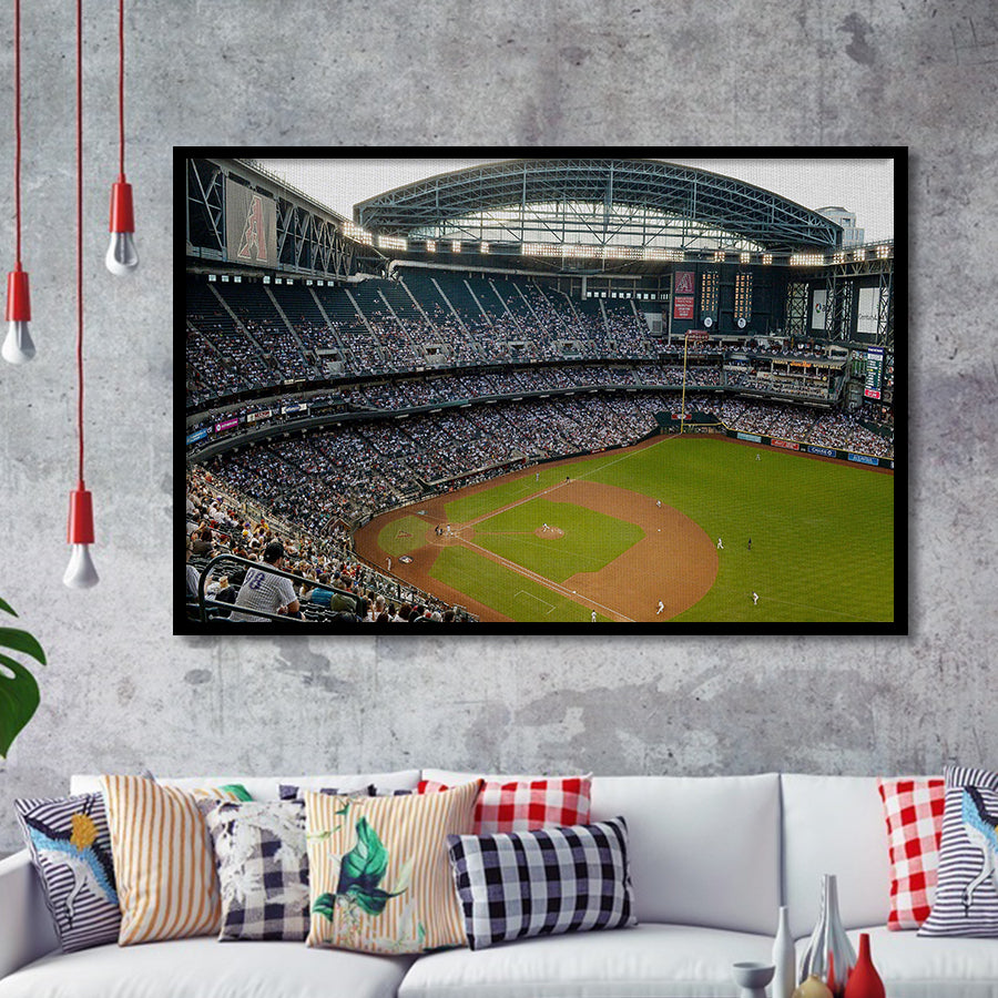 Chase Field, Stadium Canvas, Sport Art, Gift for him, Framed Art Prints Wall Art Decor, Framed Picture