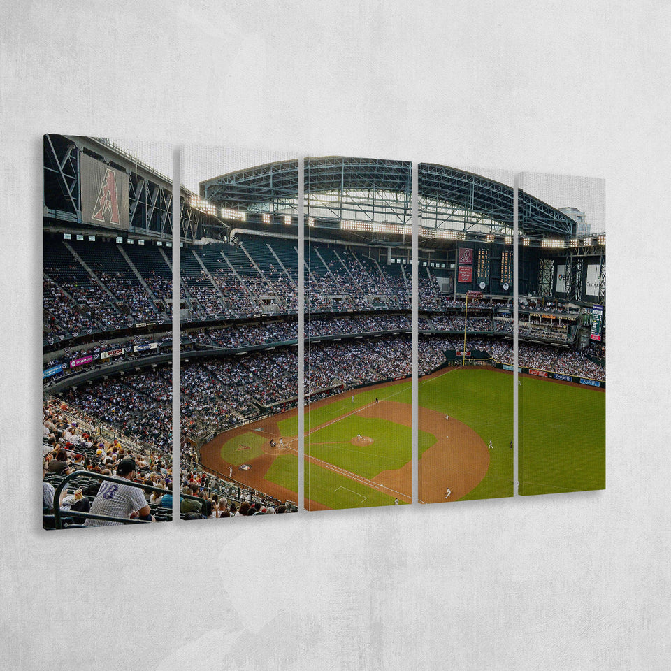 Chase Field, Stadium Canvas, Sport Art, Gift for him, Multi Panels B, Canvas Prints Wall Art Decor