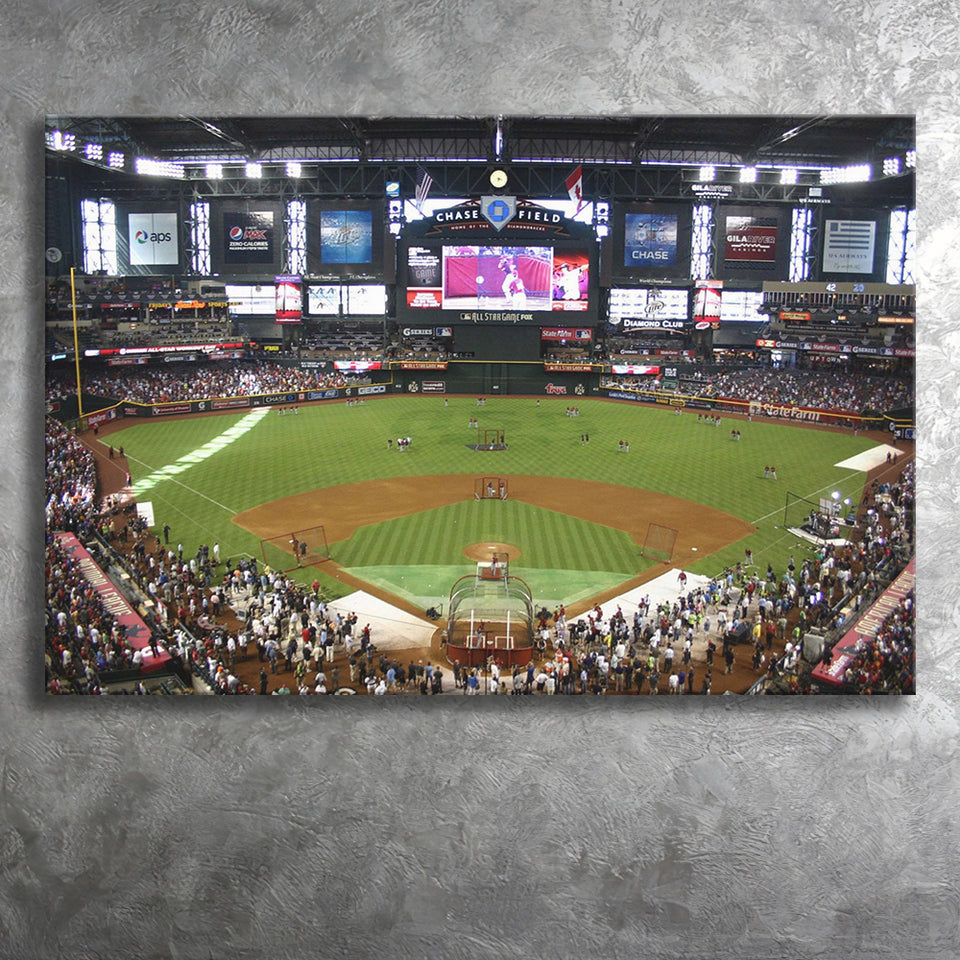Chase Field Wall Art Arizona Diamondbacks Stadium Canvas Prints,Sport Stadium Art Prints, Fan Gift, Wall Decor
