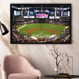 Chase Field Wall Art Arizona Diamondbacks Stadium Framed Canvas Prints,Sport Stadium Art Prints, Fan Gift