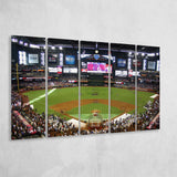 Chase Field Wall Art Arizona Diamondbacks Stadium Canvas Prints,Multi Panels B,Sport Stadium Art Prints, Fan Gift