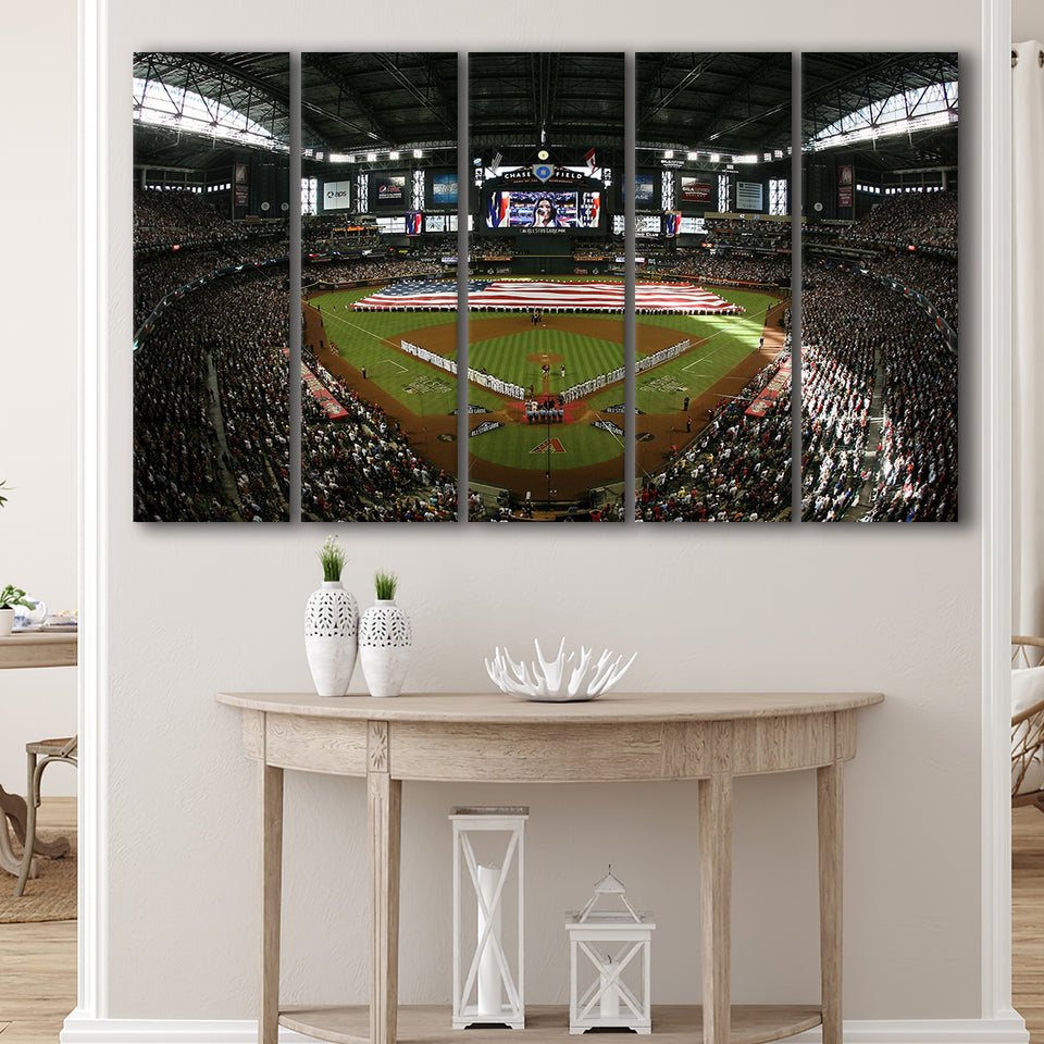 Chase Field in Arizona, Stadium Canvas, Sport Art, Gift for him, Multi Panels B, Canvas Prints Wall Art Decor