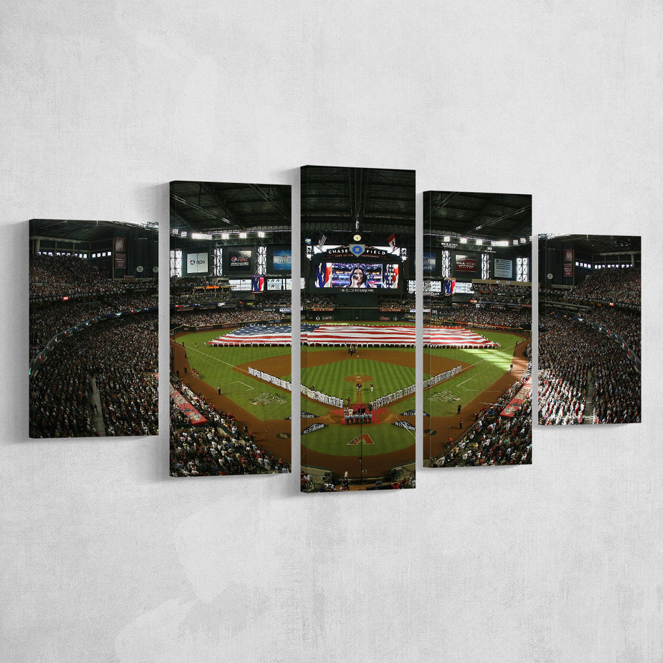 Chase Field in Arizona, Stadium Canvas, Sport Art, Large Canvas, Multi Panels, Canvas Prints Wall Art Decor