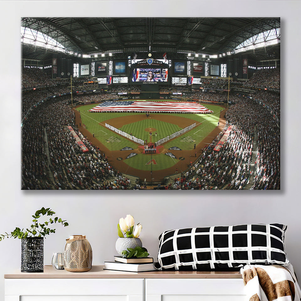 Chase Field in Arizona, Stadium Canvas, Sport Art, Gift for him, Fan Gift, Canvas Prints Wall Art Decor