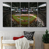Chase Field in Arizona, Stadium Canvas, Sport Art, Gift for him, Multi Panels B, Canvas Prints Wall Art Decor