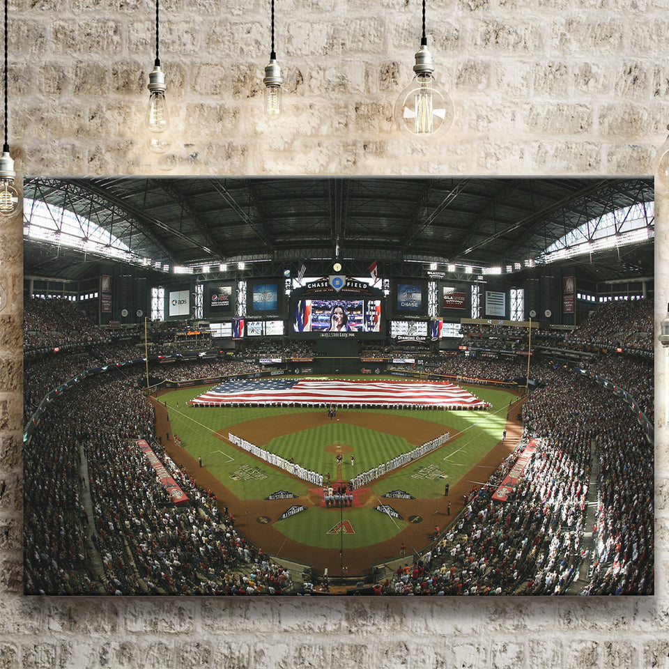 Chase Field in Arizona, Stadium Canvas, Sport Art, Gift for him, Fan Gift, Canvas Prints Wall Art Decor