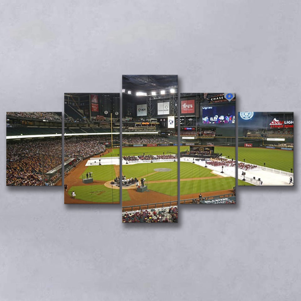 Chase Field in Phoenix Arizona, Stadium Canvas, Sport Art, Large Canvas,V1 Multi Panels, Canvas Prints Wall Art Decor